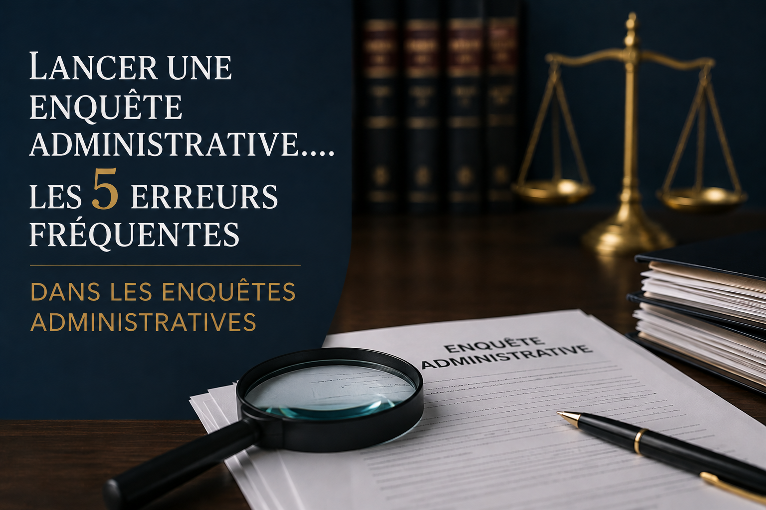 Lancer une enquête administrative… Les 5 erreurs fréquentes